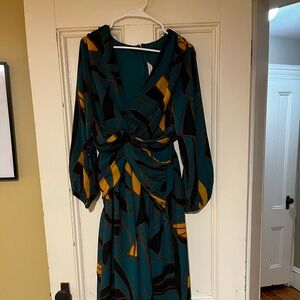 Ranna Gill Teal dress with cutouts-brand new